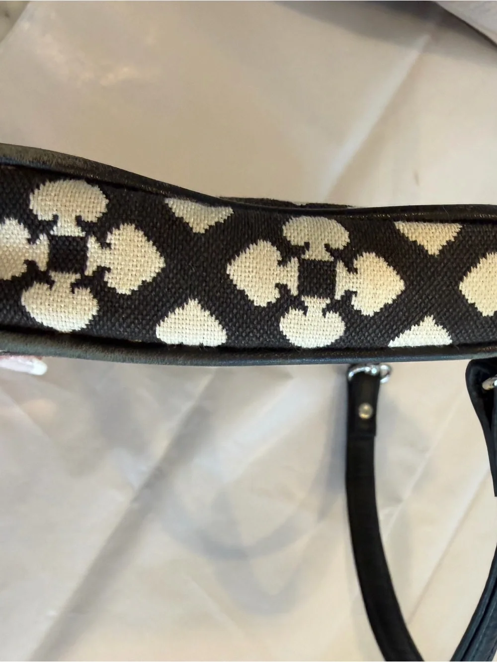 Kate Spade black, pink & white wristlet.